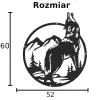 Wilk w kole DEKORACJA ŚCIENNA obraz na ścianę
